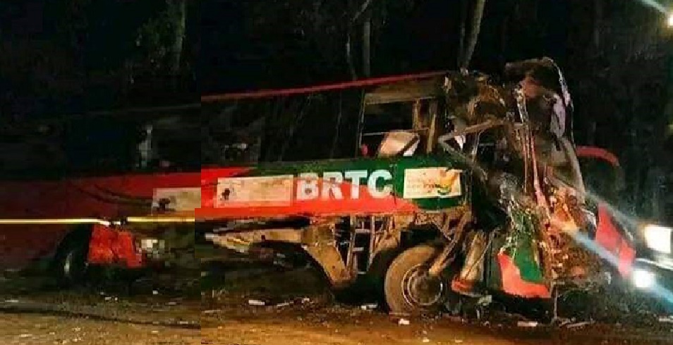 দুই বাসের সংঘর্ষে গোপালগঞ্জে নিহত-১,আহত-১৫