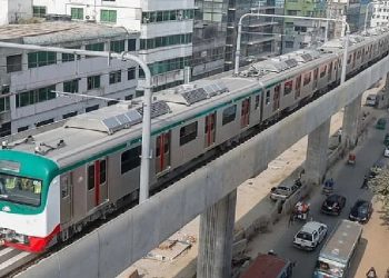 মেট্রোরেলের উত্তরা সেন্টার স্টেশন চালু হলো