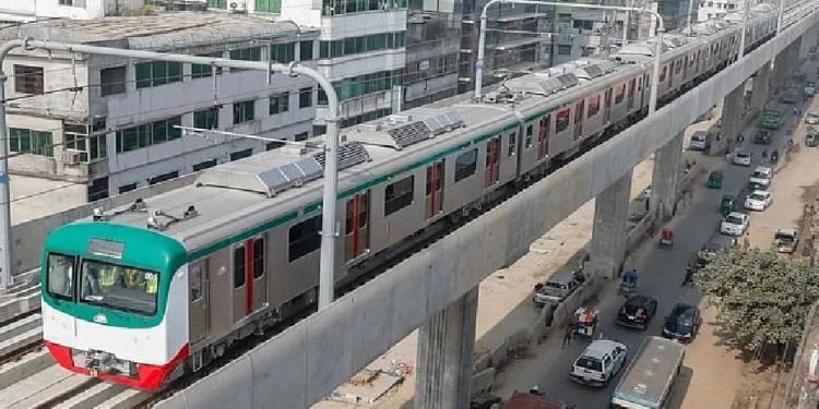 মেট্রোরেলের উত্তরা সেন্টার স্টেশন চালু হলো