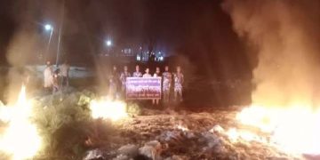 আড়াই কোটি টাকার অবৈধ জাল জব্দ