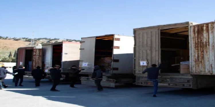 ভূমিকম্পে বিধ্বস্ত সিরিয়ায় ঢুকেছে জাতিসংঘের প্রথম ত্রাণ বহর