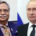 নতুন রাষ্ট্রপতি সাহাবুদ্দিনকে অভিনন্দন জানালেন পুতিন