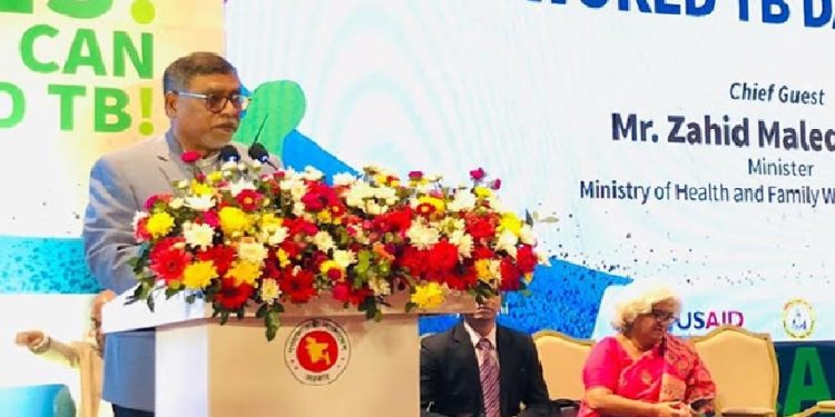 সচেতনতা অভাবে প্রতিদিন দেশে প্রায় ১০০ জন যক্ষ্মা রোগীর মৃত্যু হচ্ছে: জাহিদ মালেক