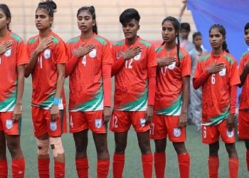 তুর্কমেনিস্তানের মেয়েদের ৪-০ গোলে উড়িয়ে দিয়েছে বাংলাদেশের মেয়েরা