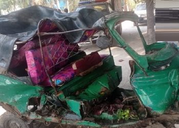 অটোরিকশা উল্টে নোয়াখালীতে নিহত-১,আহত-৩