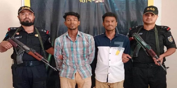 টেকনাফে পাহাড় থেকে অপহৃত ৩ জন উদ্ধার, আটক-২