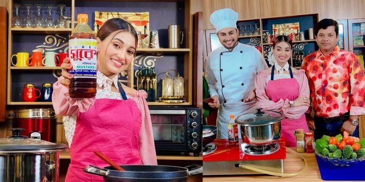 সুরেশ সরিষার তেলের বিজ্ঞাপনে রাজ রিপা