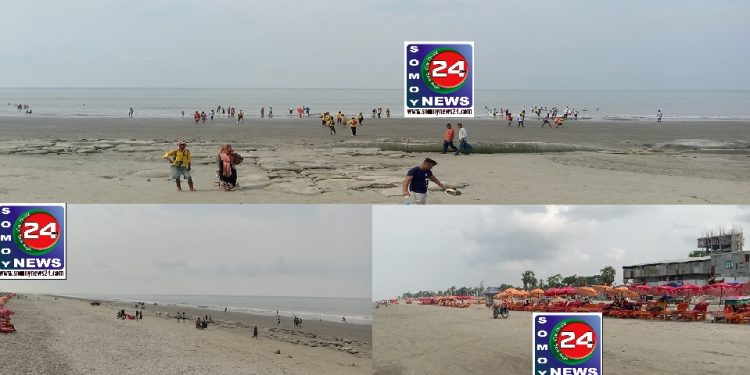 মোখার প্রভাবে পর্যটক শুন্য কুয়াকাটা