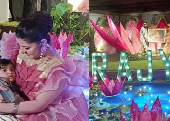 ছেলের জন্মদিনে প্রায় ১৫ লাখ টাকা খরচ করেছেন অভিনেত্রী পরীমণি