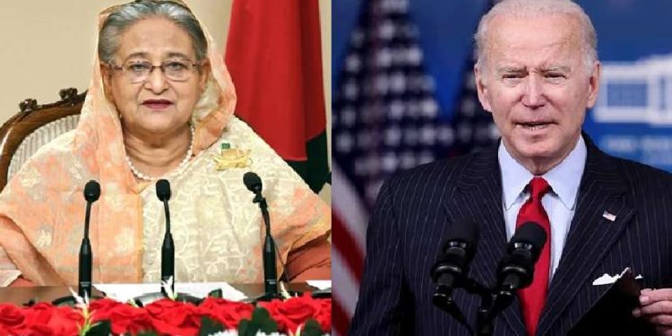 মার্কিন প্রেসিডেন্ট জো বাইডেনকে বাংলাদেশের প্রধানমন্ত্রী শেখ হাসিনার চিঠি