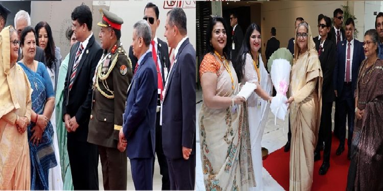 ভারতে পৌছেঁছেন প্রধানমন্ত্রী