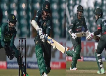 পাকিস্তানি বোলিং তোপে ১৯৩ রানে অলআউট বাংলাদেশ