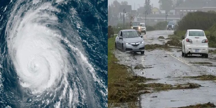 ঘণ্টায় ১১৭ কি.মি বেগে আঘাত হেনেছে শক্তিশালী ঘূর্ণিঝড় লি