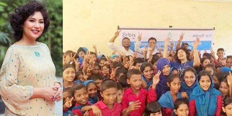 জন্মদিনটা অসহায় শিশুদের নিয়ে কাটালেন সংগীতশিল্পী মেহরীন