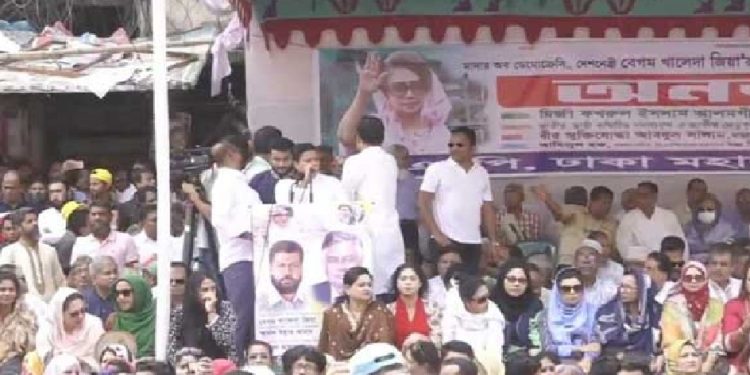 নয়া পল্টনে তিন ঘণ্টার অনশনে বিএনপি