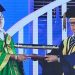 বঙ্গবন্ধু শেখ মুজিবুর রহমানের পক্ষে ডিগ্রি গ্রহণ করলেন বঙ্গবন্ধু কন্যা ও প্রধানমন্ত্রী শেখ হাসিনা