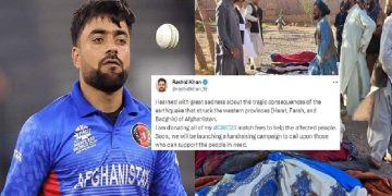 ভূমিকম্পে ক্ষতিগ্রস্তদের বিশ্বকাপের ম্যাচ ফি দান করবেন রশিদ খান