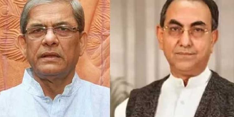 পুলিশের পিস্তল ছিনতাইয়ের মামলায় আসামি মির্জা ফখরুল-মির্জা আব্বাস