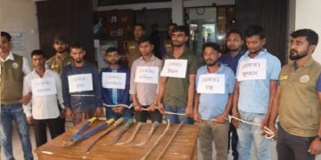 সাড়াশি অভিযানে পটুয়াখালীতে ৭ ডাকাত গ্রেফতার