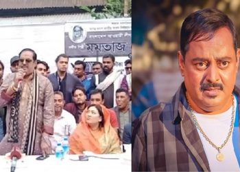 বিভিন্ন প্রার্থীর পক্ষে নির্বাচনী প্রচারণায় ডিপজল