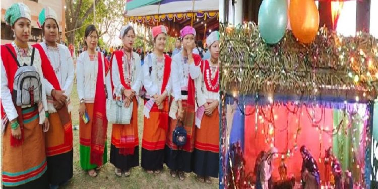 বড়দিনের উৎসব ঘিরে পাহাড়ে বইছে আনন্দ উৎসবের আমেজ