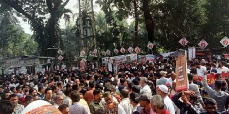 বিশ্ব মানবাধিকার দিবসে বিএনপি ও সমমনা জোটের মানববন্ধন