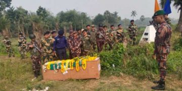 নিহত বিজিবি সদস্যের মরদেহ হস্তান্তর করেছে বিএসএফ