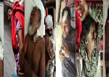বিজয়ী প্রার্থীর সঙ্গে ফুলেল শুভেচ্ছা বিনিময় করতে আসার পথে ৭ কর্মীকে কুপিয়ে জখম