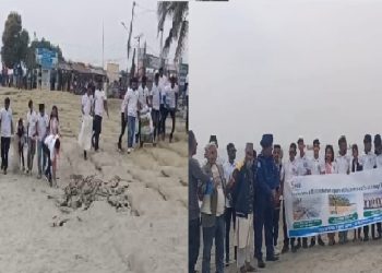 কুয়াকাটা সমুদ্র সৈকতে পরিচ্ছনতা কার্যক্রম পরিচালিত