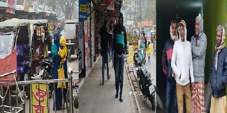 পটুয়াখালীর দক্ষিণবঙ্গে তীব্র কনকনে শীতে জনজীবন বিপর্যস্ত