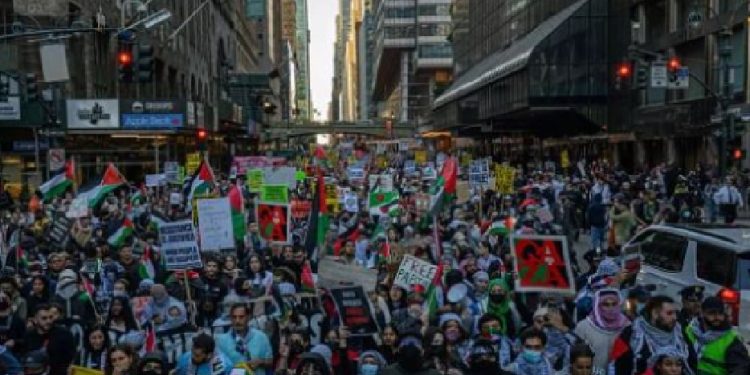 আজ গাজায় হামলার শততম দিন, ৩০ দেশে ইসরায়েলের আগ্রাসনের প্রতিবাদে বিক্ষোভ