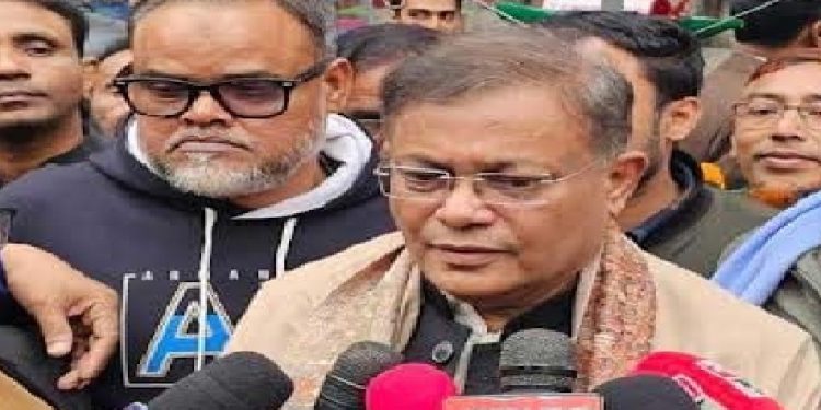 বিএনপি তালা ভেঙে অফিসে ঢুকেছে অথচ তালাটা তারাই লাগিয়েছিল: হাছান মাহমুদ