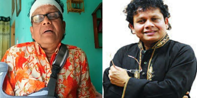বাড়ির ছাদ থেকে পড়ে হাসপাতালে ভর্তি নকুল কুমার বিশ্বাস