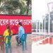 ভাষাশহীদদের শ্রদ্ধা জানাতে প্রস্তুতি চলছে শহীদ মিনারের