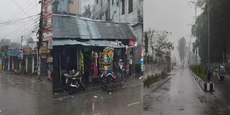 শীত মৌসুমে পটুয়াখালীতে মুশলধারায় বৃষ্টি