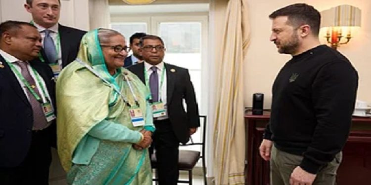 রাশিয়া-ইউক্রেন যুদ্ধ বন্ধের আহ্বান জানিয়েছেন প্রধানমন্ত্রী শেখ হাসিনা