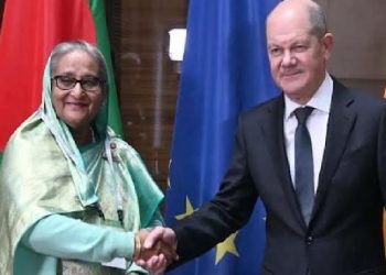 জার্মানির চ্যান্সেলর ওলাফ শলজ এর সঙ্গে প্রধানমন্ত্রী শেখ হাসিনার বৈঠক