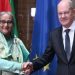 জার্মানির চ্যান্সেলর ওলাফ শলজ এর সঙ্গে প্রধানমন্ত্রী শেখ হাসিনার বৈঠক