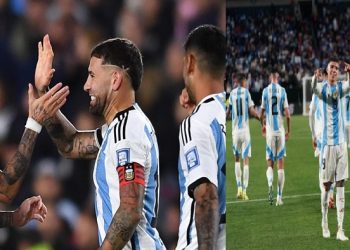 মেসি ছাড়াই বড় জয় নিয়ে মাঠ ছাড়লো আর্জেন্টিনা