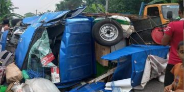 পিকআপ ভ্যান-মাহিন্দ্রা মুখোমুখি সংঘর্ষে নিহত- ১, আহত- ৩