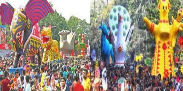 মঙ্গল শোভাযাত্রায় ‘আমরা তো তিমিরবিনাশী’ মুখরিত ঢাবি ক্যাম্পাস