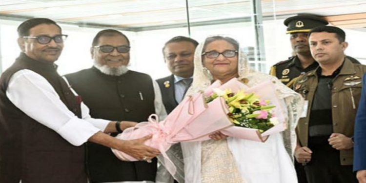 ছয়দিনের সরকারি সফর শেষে দেশে ফিরলেন প্রধানমন্ত্রী