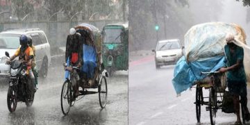 দেশের বিভিন্ন স্থানে ঝড়ো হাওয়াসহ বৃষ্টি হচ্ছে, বাদ যায়নি রাজধানী ঢাকাও