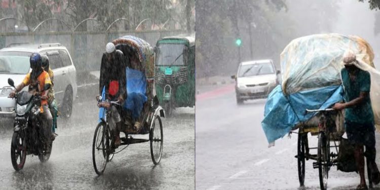 দেশের বিভিন্ন স্থানে ঝড়ো হাওয়াসহ বৃষ্টি হচ্ছে, বাদ যায়নি রাজধানী ঢাকাও