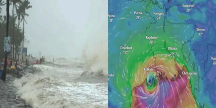 মোংলা-পায়রা বন্দরে  ১০ নম্বর মহাবিপদ থেকে নামিয়ে স্থানীয় ৩ নম্বর সংকেত