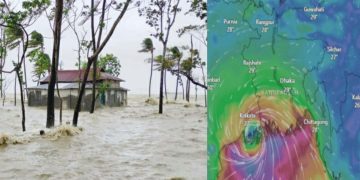 ঘূর্ণিঝড় রেমাল এর প্রভাবে বিদ্যুৎ নেই পুরো বাগেরহাটে, জলোচ্ছ্বাসে প্লাবিত নিম্নাঞ্চল