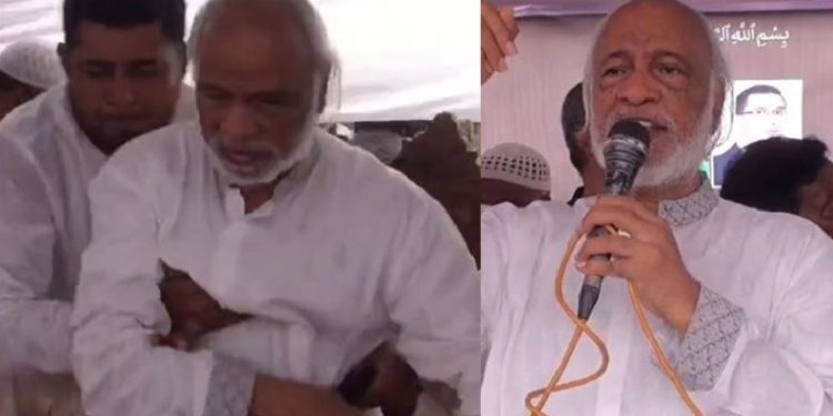 এবার মঞ্চ ভেঙে পড়লেন বিএনপির সাবেক মন্ত্রী ড. আব্দুল মঈন খান