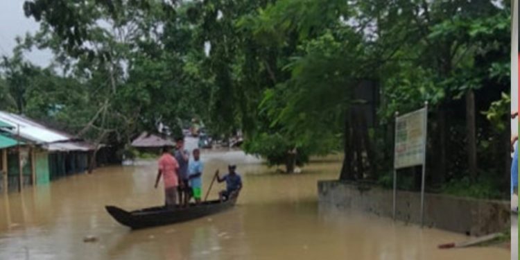 অবশেষে সাজেকের পানি কমতে শুরু করেছে
