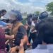 অন্দোলনকারীদের সঙ্গে পুলিশের সংঘর্ষে রণক্ষেত্র পদ্মা সেতুর মাওয়া পয়েন্ট