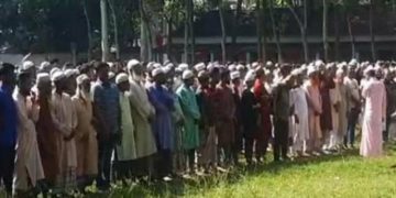 চিরনিদ্রায় শায়িত হলেন রংপুরে নিহত শিক্ষার্থী আবু সাঈদ
